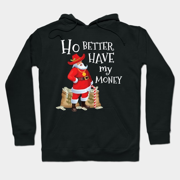 Pimpin Santa Funny Santa Claus Christmas Hoodie by MedleyDesigns67